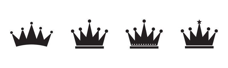 Crown icon vector. crown sign and symbol