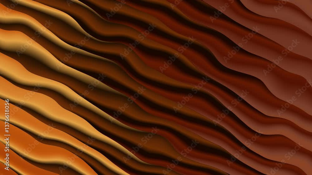 Poster 3d moving waves background animation, modern style moving waves background