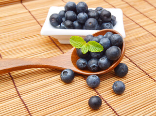 Bue berry on white background 