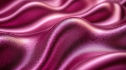 Obraz premium Abstract pink satin fabric texture with soft waves and folds.