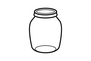 Empty Glass Bottle Isolated on White Background