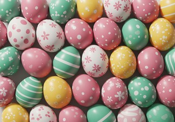 Obraz premium cute easter theme background to commemorate easter holiday