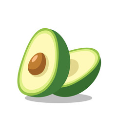 Coloring half of  avocado food exotic fruit