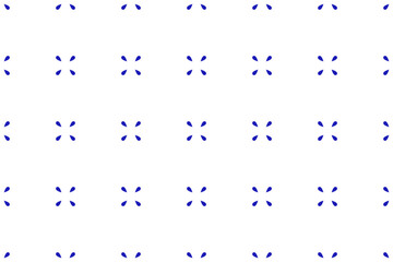 Mexican talavera ceramic tile seamless pattern with blue splash. Traditional style from Puebla.