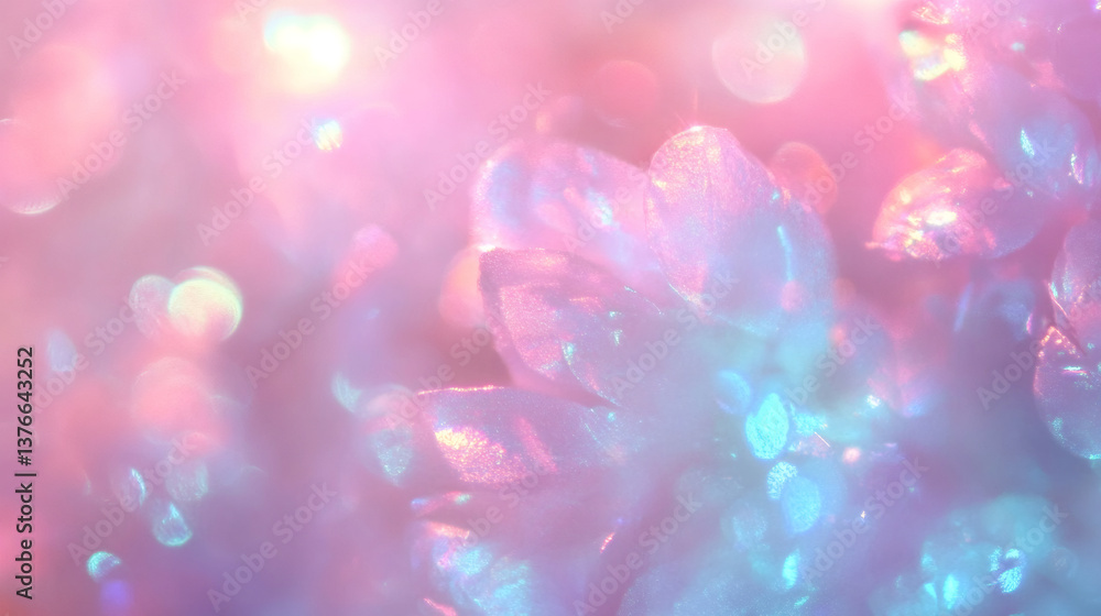 Poster abstract background of soft focus bokeh lights