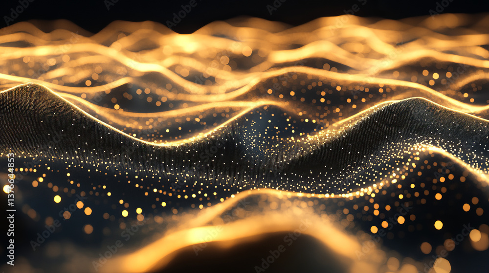 Poster blockchain technology. information blocks form a decentralized global database structure. 3d illustr
