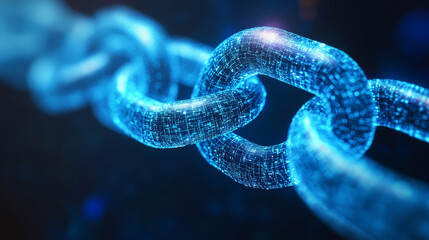 Cyber digital data field. Computer circuit of crypto architecture. 3d illustration of blockchain technology high tech scientific future