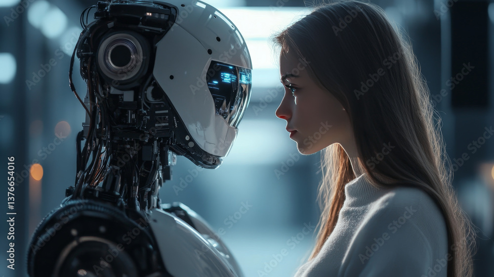 Aufkleber artificial intelligence, digital mind, computer technology. motherboard, processor, cpu, quantum com