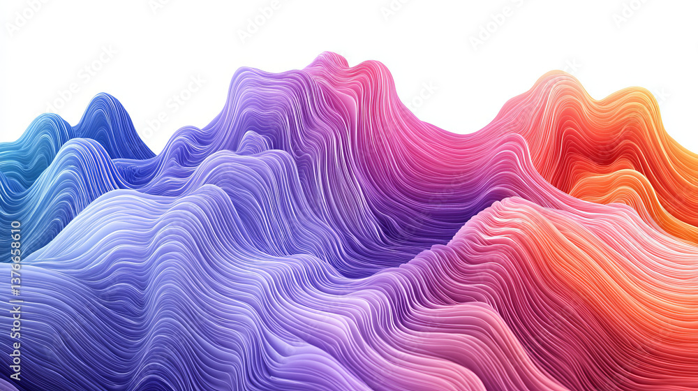 Poster big data flow, information field of innovation, digital cyber wave, coded information, current code.