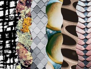 Collage Board Mixed Media Texture Pattern Shapes Art Resource Magazine Newspaper Background Layered Layers