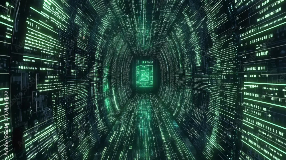 Aufkleber digital field of information. data exchange and sales analytics. big data flow in futuristic databas