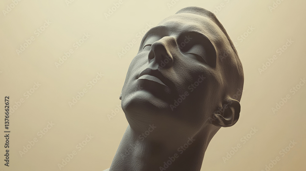 Wall mural code data concept in hand digital 3d