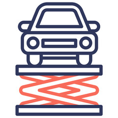 Hydraulic Car Icon