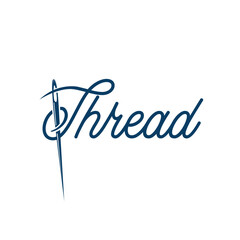 Thread Needle Logo Template	