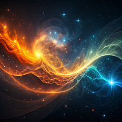 Cosmic Energy A Dance of Lights and Waves