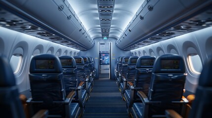 Obraz premium Airplane interior