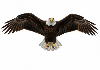 Fototapeta premium Bald Eagle isolated on a white background