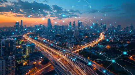 Fototapeta premium Complexity of information flows. Weaving encoded data. Binary code, optical cable 3D illustration. High-speed Internet, wireless technologies, network databases