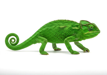 Fototapeta premium Chameleon isolated on a white background