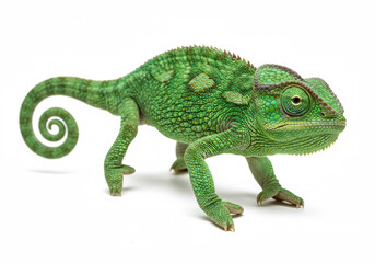 Chameleon isolated on a white background
