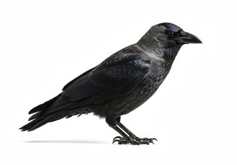Crow isolated on a white background
