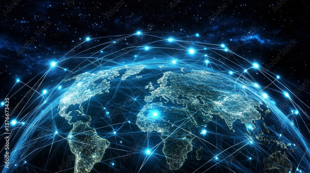 Aufkleber high speed internet technology. portal 3d illustration. space and time, global digital database in c