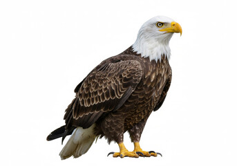 Obraz premium Eagle on wite background
