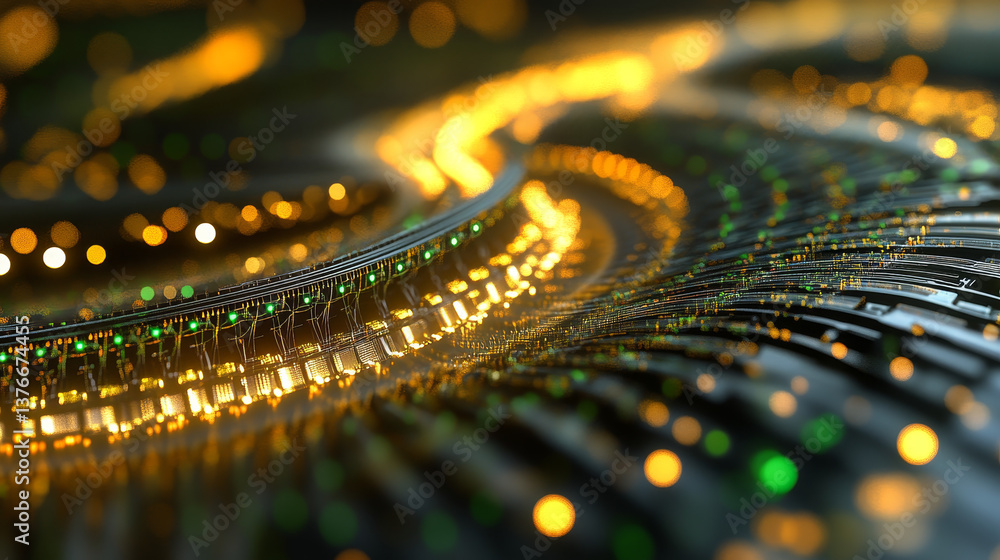 Poster information flow of digital code. current data and computer scheme. high speed, wired internet conne