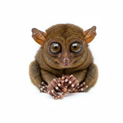 Fototapeta premium Tarsier isolated on a white background