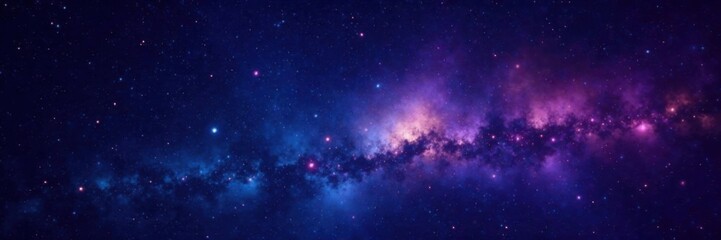 Fototapeta premium Cosmic backdrop of twinkling stars in the darkness, night sky, cosmos