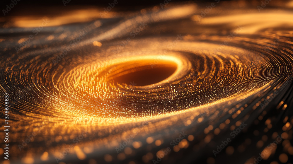 Poster abstract art background. techno cyber jet 3d illustration. funnel of big data strings