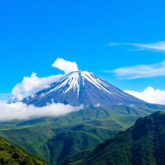 Mountain landscape in the distance