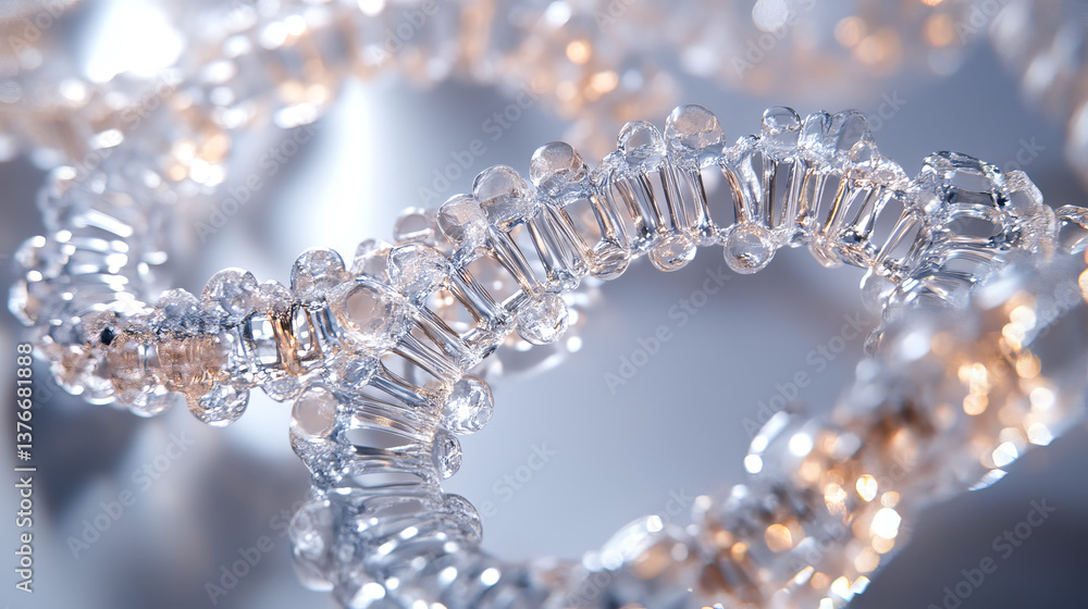 Poster dna helix. hi tech technology in the field of genetic engineering. work on artificial intelligence. 