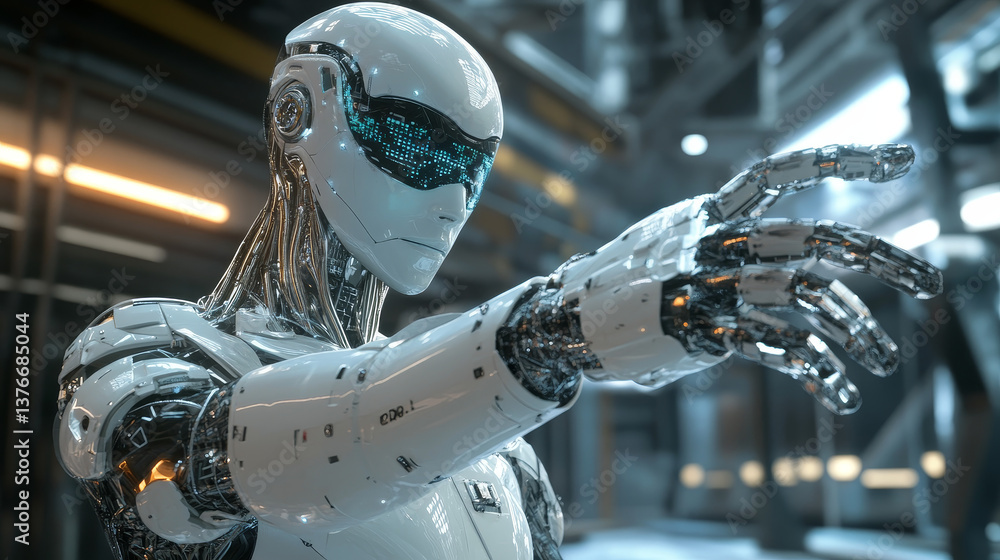 Poster big data concept. ai, blockchain, hi tech. global database and artificial intelligence. 3d illustrat