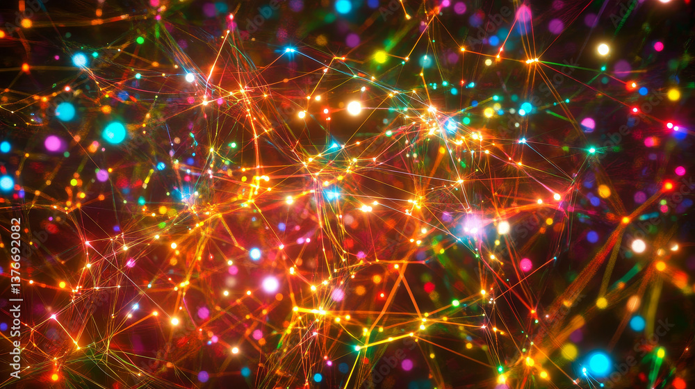 Poster cloud technologies. high tech poster. network space. internet communications and nanotechnology. pol