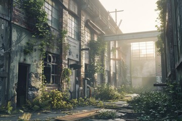 Fototapeta premium Exterior of a Industrial style house