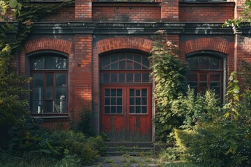 Exterior of a Industrial style house