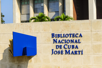 Kuba, Havanna, Plaza de la Revolucion, Biblioteca Nacional de Cu
