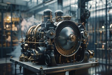 Precision engineering showcased in a steam turbine