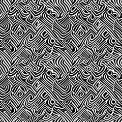 Fototapeta premium a black and white abstract pattern