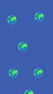 Earth globus looped background