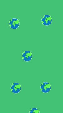Earth globus looped background