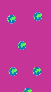 Earth globus looped background