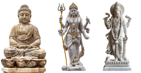 photo cutout stickers of Vintage retro statues for scrapbooking collage and modern poster designs