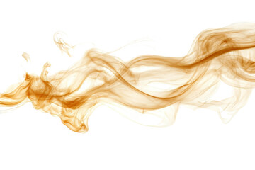 Fototapeta premium Abstract flowing smoke in brown and cream hues, creating an elegant and dynamic visual representation of fluid motion and organic forms