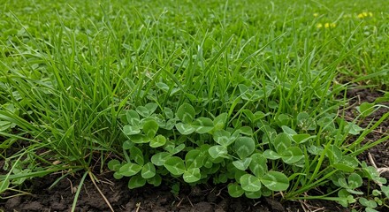 Obraz premium Clover and Grass Variety for Soil Enrichment