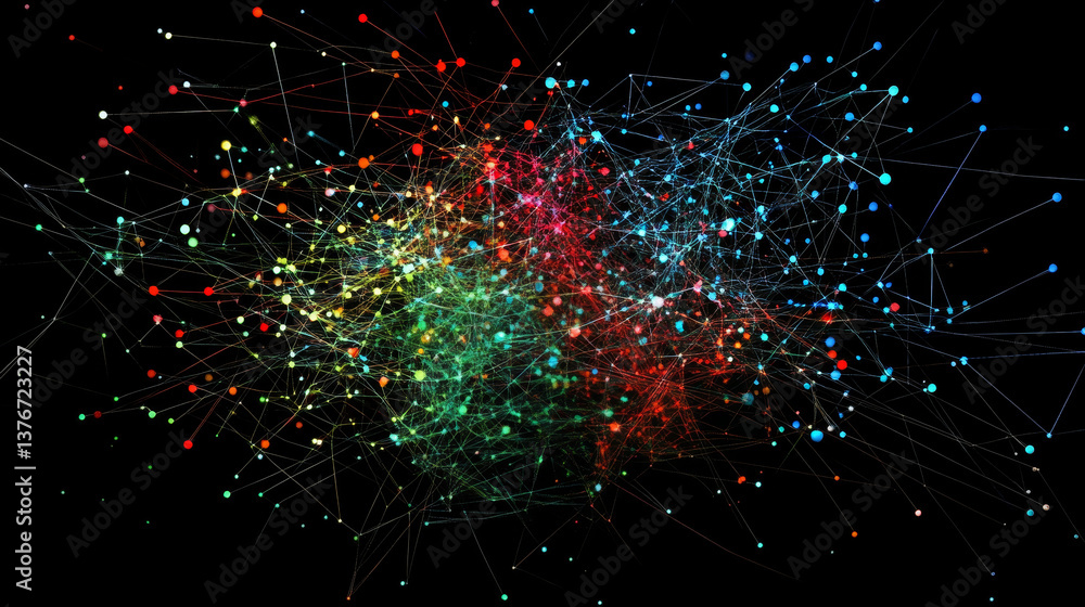 Aufkleber global internet. communication and data exchange. the planet is shrouded in a digital network at the