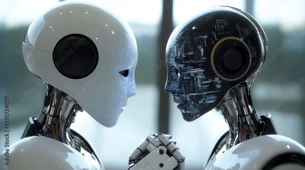 Poster artificial intelligence. digital neural networks. global, information cyberspace of the future. abst