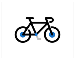 Fototapeta premium Bicycle vector and bicycle icon Free SVG Download