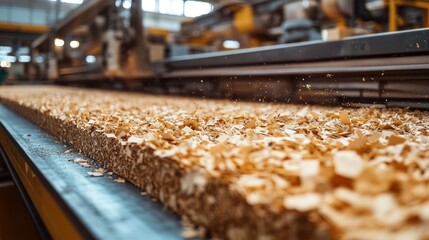 Wood chipboard production line